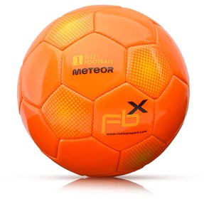 Piłka nożna Meteor FBX 1 pomarańczowa