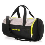 Torba fitness Meteor Siggy szary melanż/neonowy zielony
