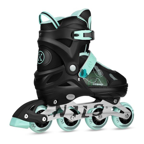 NA13808 ŁYŻWOROLKI COSMO ZIELONE ROZM. L(38-41) NILS EXTREME