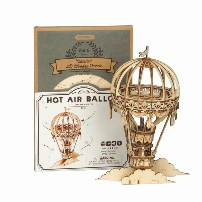 ROBOTIME Drewniany Model Puzzle 3D Balon