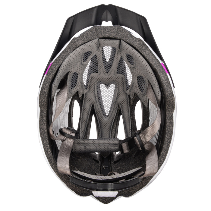 Kask rowerowy Meteor Gruver S 52-56 cm biały/szary/różowy