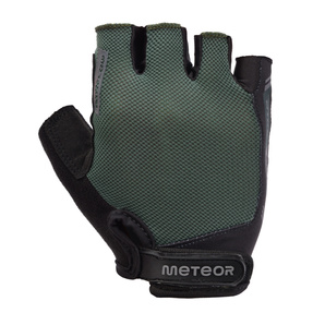Rękawiczki rowerowe Meteor MX52 S czarny/zielony