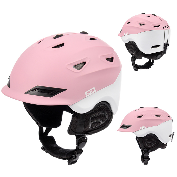 Kask narciarski Meteor Montara M 55-58 cm biały/różowy