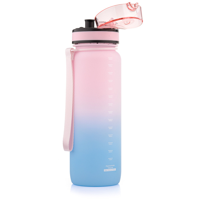 Bidon sportowy Meteor 800 ml niebieski/różowy