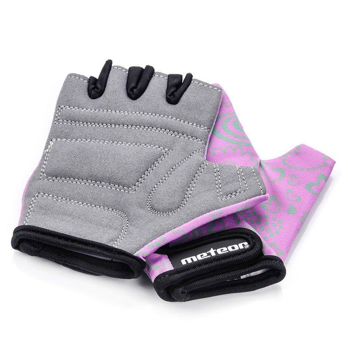 Rękawiczki rowerowe Meteor Kids Flower XS