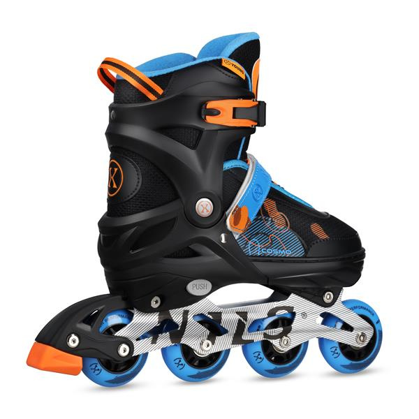 NA13808 ŁYŻWOROLKI COSMO NIEBIESKIE ROZM. M(34-37) NILS EXTREME