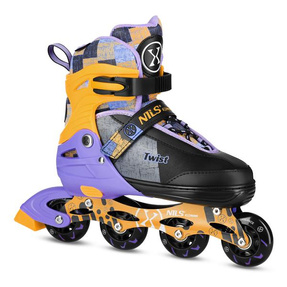 NA13810 ŁYŻWOROLKI TWIST ŻÓŁTE ROZM. L(39-42) NILS EXTREME