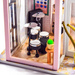 LITTLE STORY Składany Drewniany Model Puzzle 3D DIY Music Shop