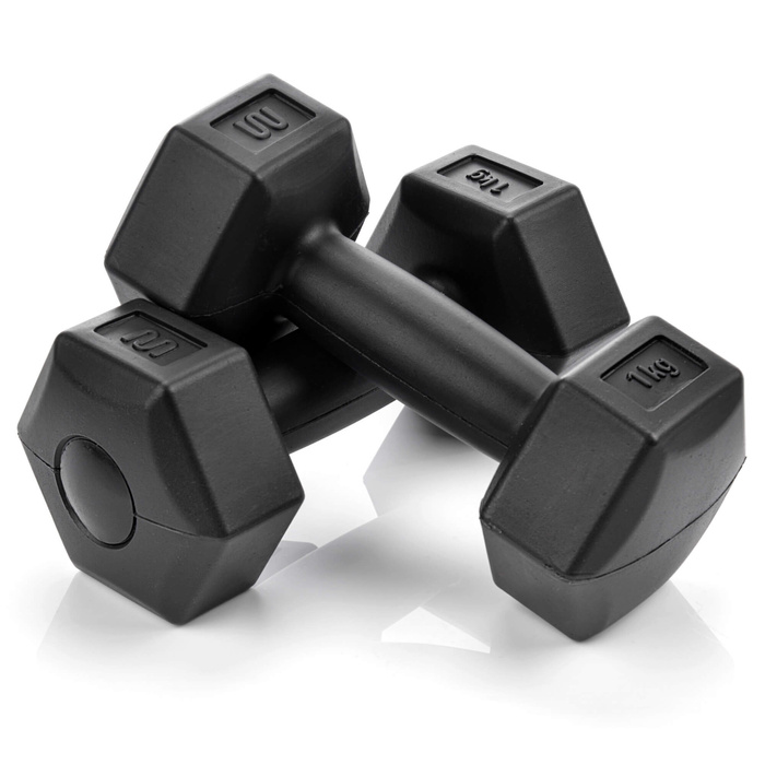 Zestaw hantli cementowych 2x1 kg Meteor