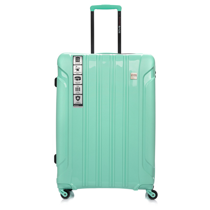 Duża Walizka SwissBags Tourist 75cm Miętowa