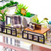 LITTLE STORY Składany Drewniany Model Puzzle 3D DIY Music Shop