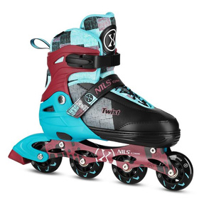 NA13810 ŁYŻWOROLKI TWIST NIEBIESKIE ROZM. M(35-38) NILS EXTREME