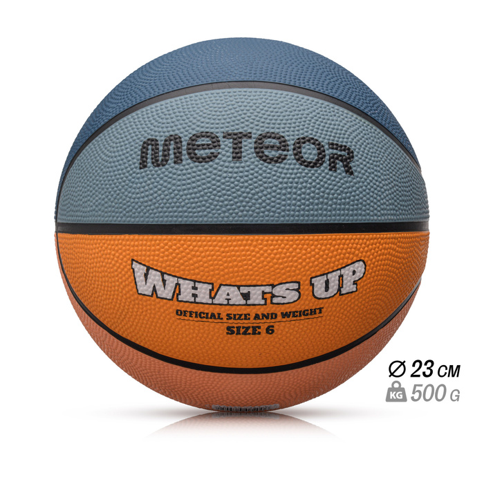 Piłka koszykowa Meteor What's up 6 morski/pomarańczowy
