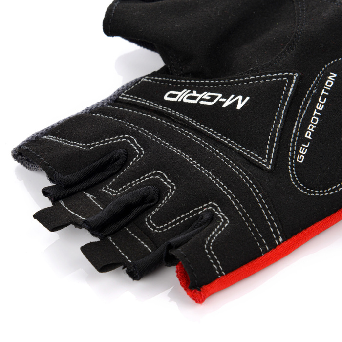 Rękawiczki rowerowe Meteor Gel GX33 red L