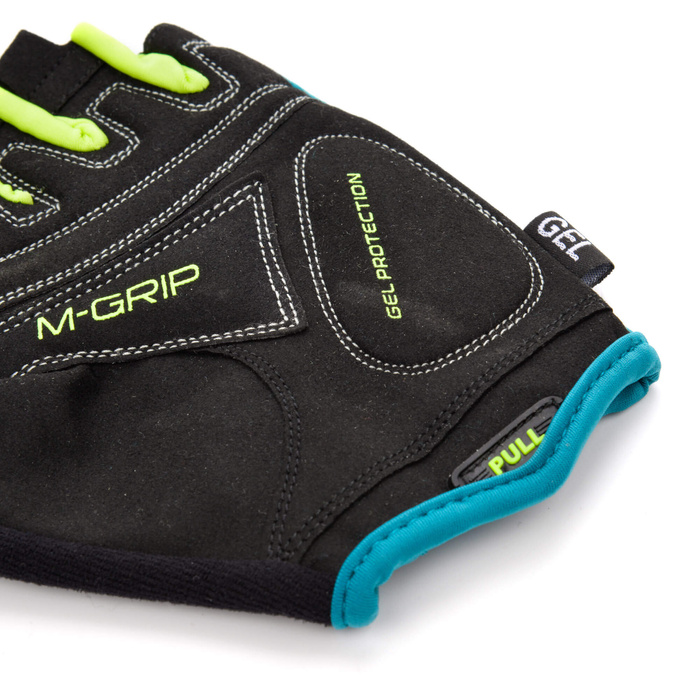 Rękawiczki rowerowe Meteor Gel GX39 XXS ciemny zielony-zielony
