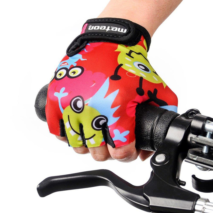 Rękawiczki rowerowe Meteor Monsters S