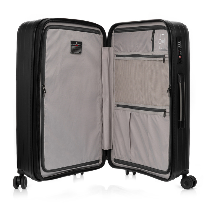 Średnia Walizka SwissBags Echo 67cm Czarna