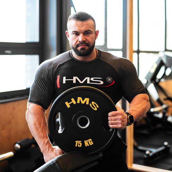 TOG15 2 x 15 KG TALERZ OLIMPIJSKI OGUMOWANY 2 x 15 KG HMS