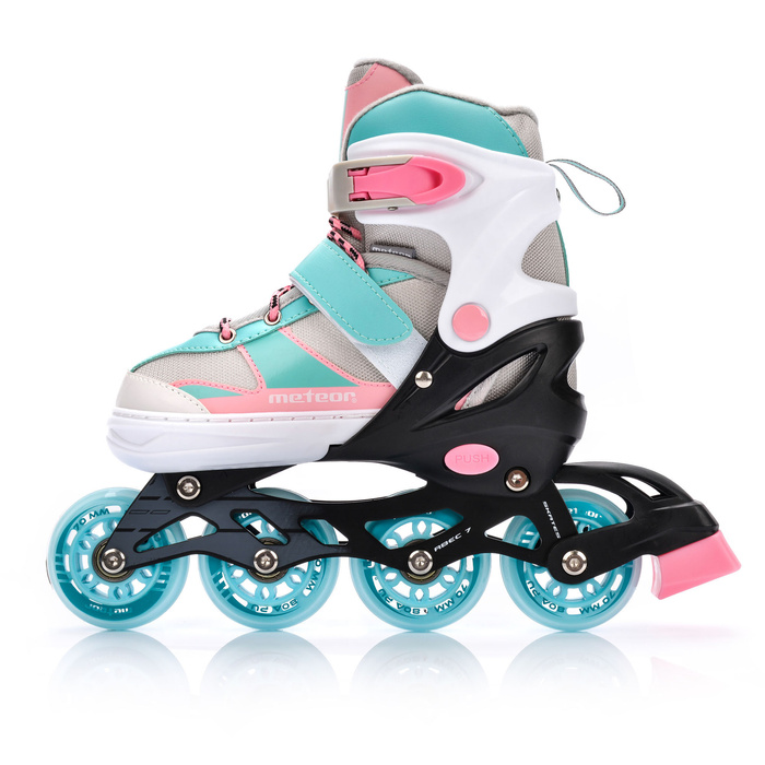 Rolki Meteor 2w1 blue/pink