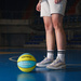 PIŁKA KOSZOWA METEOR LAYUP #4 żółto-turkusowa