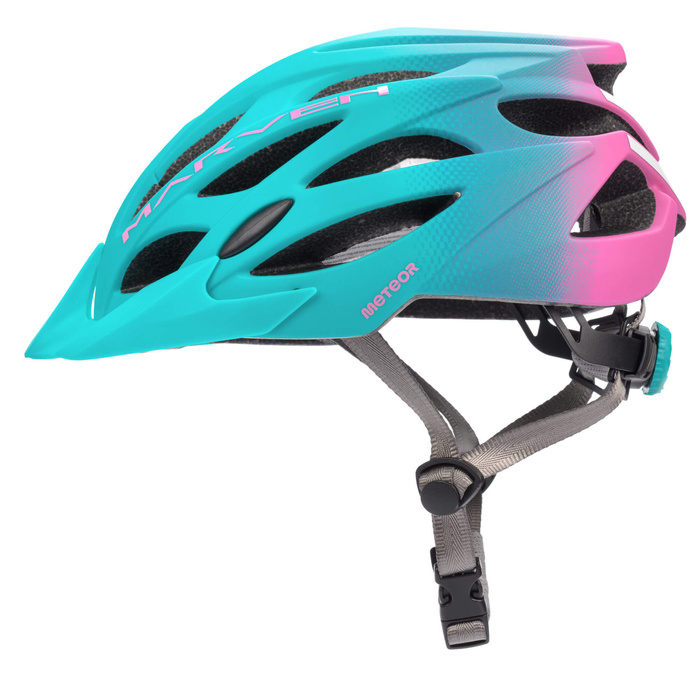 Kask rowerowy Meteor Marven S 52-56 cm niebieski/różowy