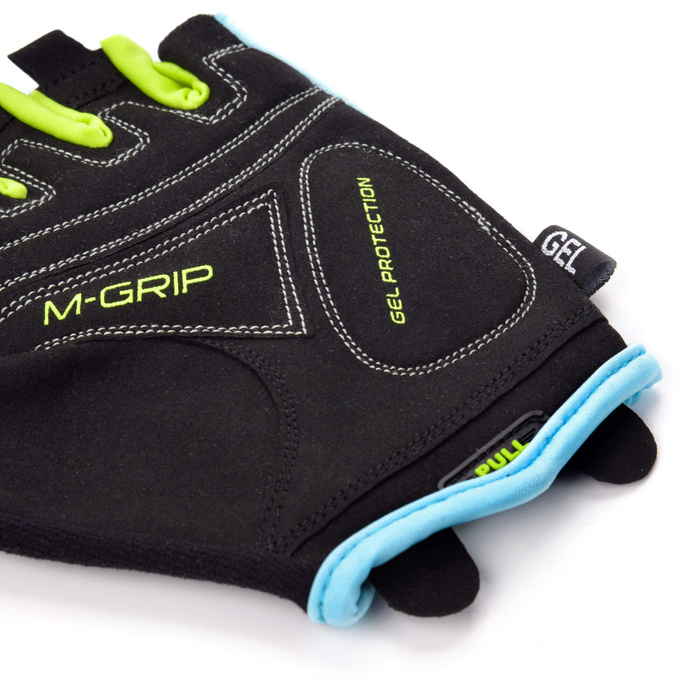 Rękawiczki rowerowe Meteor Gel GX38 XXL niebiesko-zielony