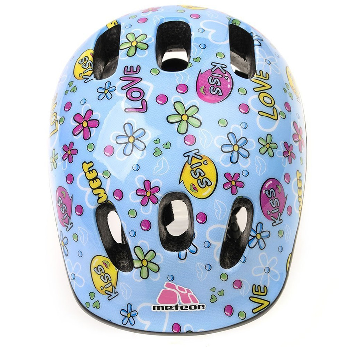 KASK ROWEROWY DZIECIĘCY METEOR MV6-2 KISS LOVE