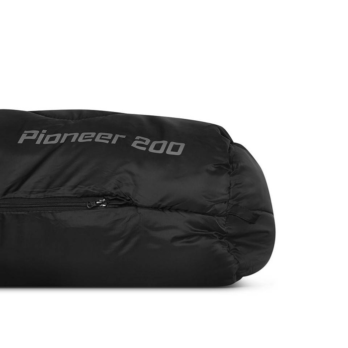 Śpiwór mumia z kapturem Campus PIONEER 200 R czarny prawy