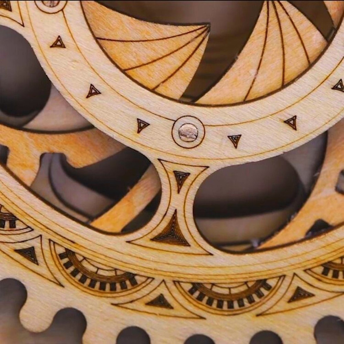 ROBOTIME Drewniany Model Puzzle 3D Skrzynia skarbów