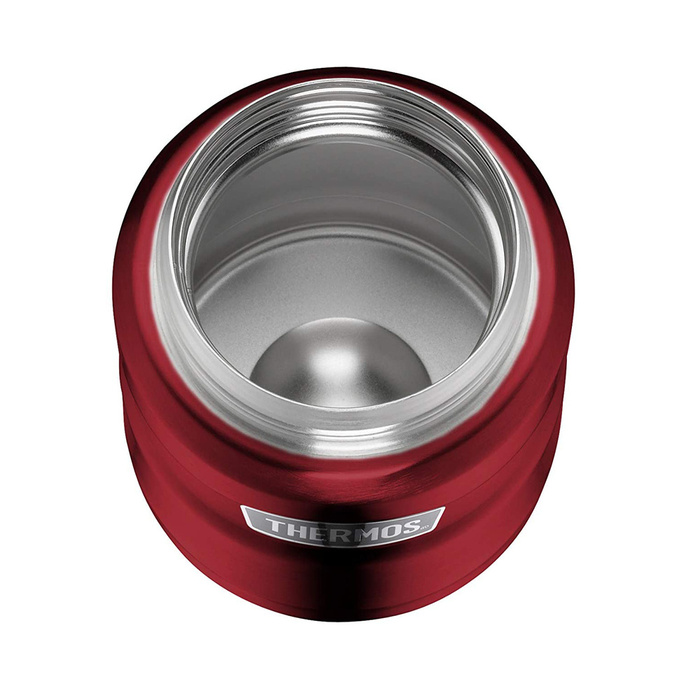 Termos na jedzenie z składaną łyżką i kubkiem THERMOS - czerwony