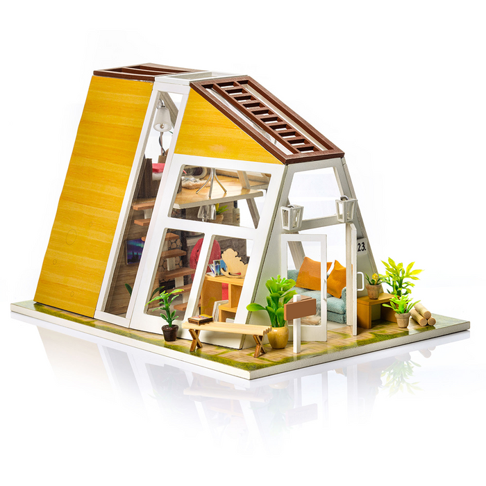 LITTLE STORY Składany Drewniany Domek Model Puzzle 3D Peter's Dream Hut