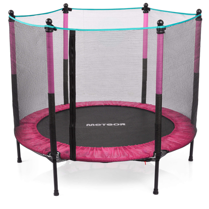Trampolina dla dzieci Meteor TRP-50 140 cm różowy