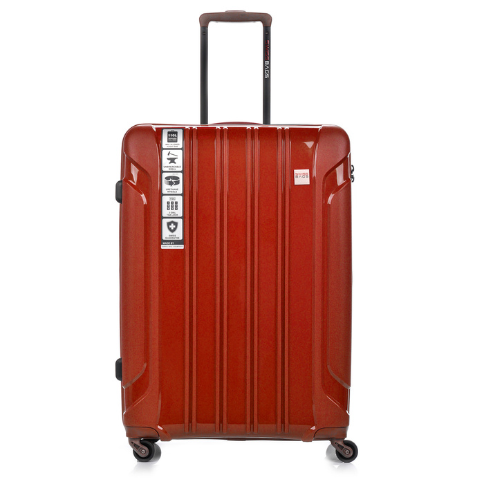 Duża walizka SwissBags Tourist 75 cm czerwony