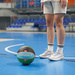 PIŁKA KOSZ. METEOR DRIBBLE #7 blue/green