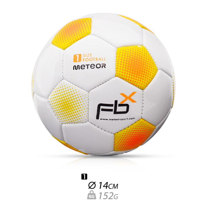 Piłka nożna Meteor FBX 1 biały