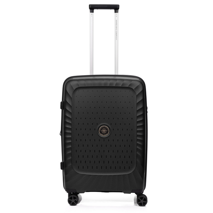 Średnia walizka SwissBags Ibiza 65 cm czarny