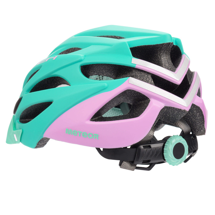 Kask rowerowy Meteor Marven S 52-56 cm miętowy/różowy