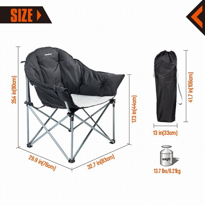 FOTEL SKŁADANY KING CAMP SOFA KC3976