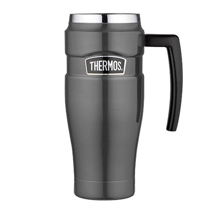 Kubek Termiczny Termos z uchwytem THERMOS - metaliczny szary