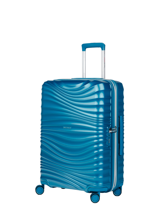 Średnia walizka SwissBags Cruise 65 cm turkusowy