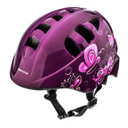 Kask rowerowy Meteor KS08 M 52-56 cm pink butterflies
