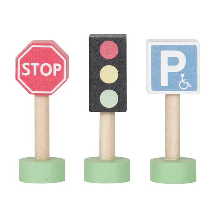 Drewniany zestaw samochodowy