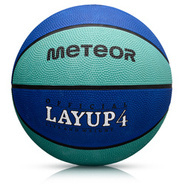 PIŁKA KOSZOWA METEOR LAYUP #4 niebieska