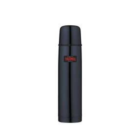 Termos z przyciskiem na nakrętce oraz z kubkiem 750 ml THERMOS - ciemnoniebieski