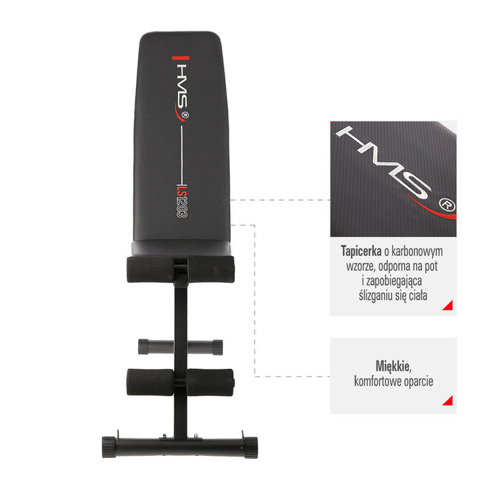LS1203 ŁAWKA DO ĆWICZEŃ SKŁADANA HMS