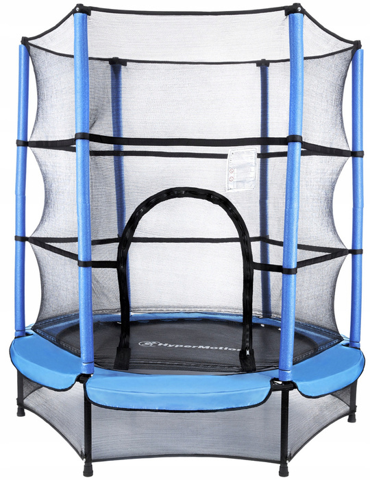 TRAMPOLINA DOMOWA 140 CM Z SIATKĄ DLA DZIECI 3-6L