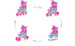 Rolki 4w1 Meteor Fantasy S 30-33