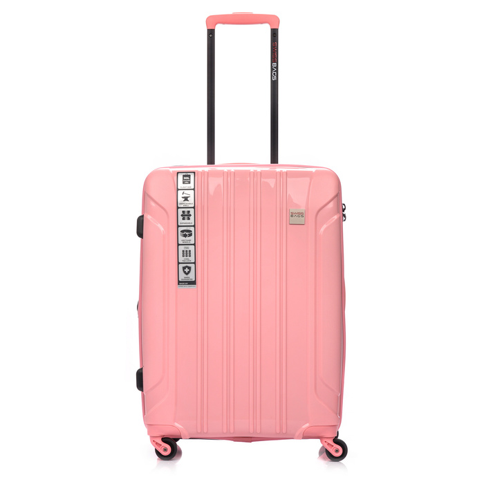 Średnia Walizka SwissBags Tourist 65cm Różowa