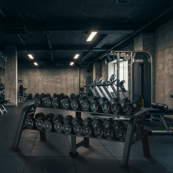 STR47 STOJAK NA HANTLE DWURZĘDOWY 10 PAR COMMERCIAL HMS