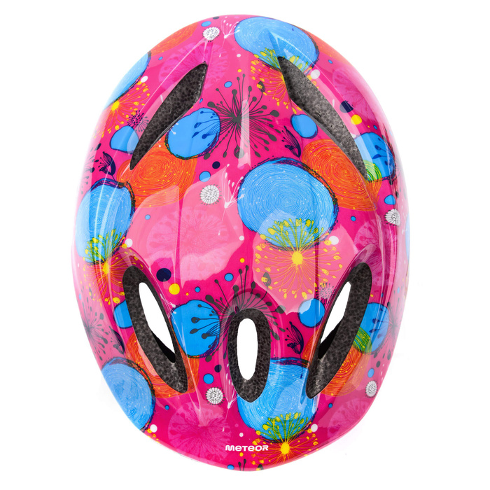 Kask rowerowy Meteor KS05 M 52-56 cm abstrakt różowy
